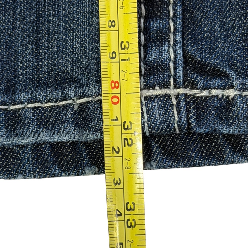 Rock & Roll Cowboy Double Barrel Relaxed Straight Jeans 38x32 Dark Wash M0S-8525 - Picture 11 of 12